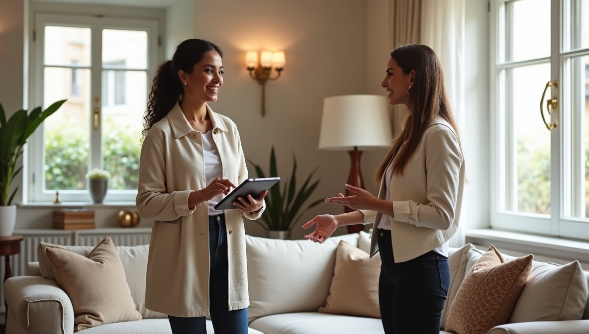 Interior design consultation meeting